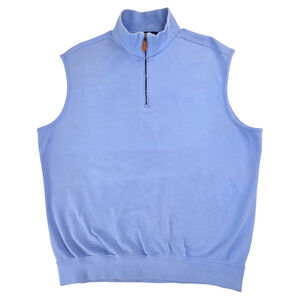 Quiet Luxury Polo Golf Ralph Lauren Vest Mens Large Blue Cotton Layering